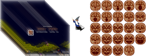 ImageMagick extrait la lune de Wiz &rsquo;n&rsquo; Liz des screenshots pris par Gens KMod